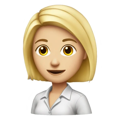 Cute blonde day trader sticker
