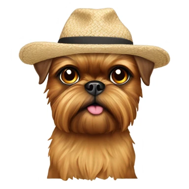 brussels Griffon hat  sticker