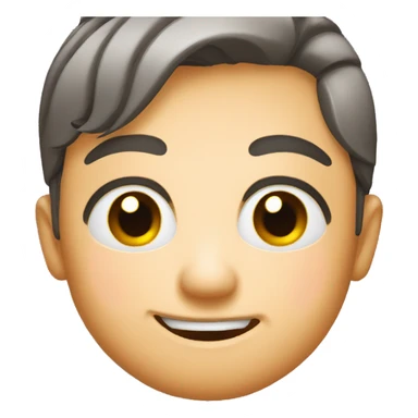 Winking blushing sticker