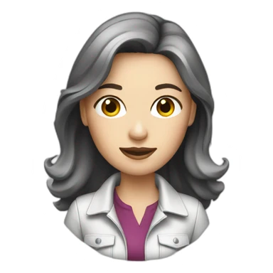 white brunette woman photographer sticker