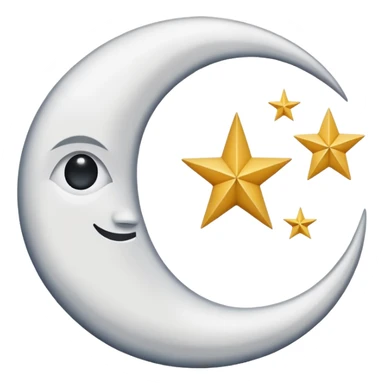 Symbole sobre lune avec une étoile algerie sticker