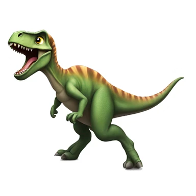 a dino doing a ollie  sticker