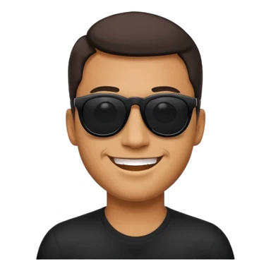 Siyah gözlüklü erkek emojisi  sticker