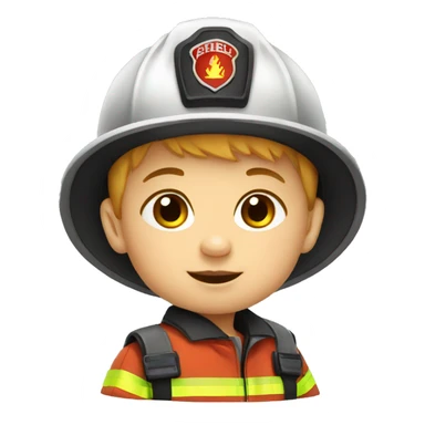 baby firefighter sticker