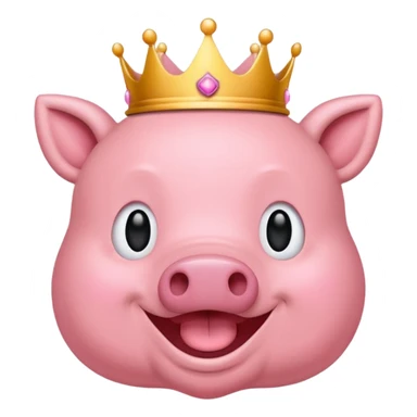 Me gustaría crear un emoji para un logo de mi nombre yeicobvalentino con un cerdito con corona sticker