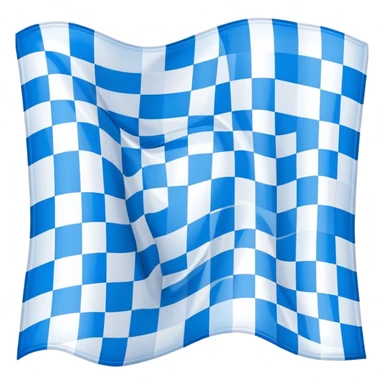 Bavarian flag with blue and white lozenges sticker