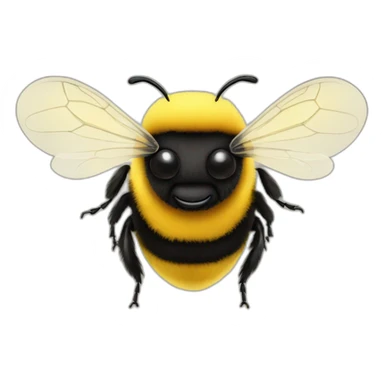 Fluffy Bumblebee sticker