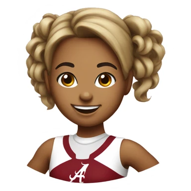 University of Alabama cheerleader sticker