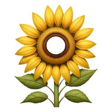 A sunflower seed sticker