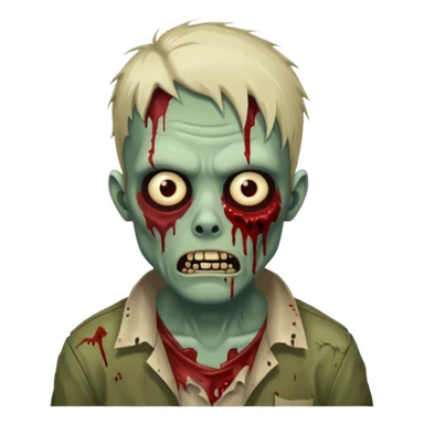 Make a zombie that have a scar in his head like 67 sticker