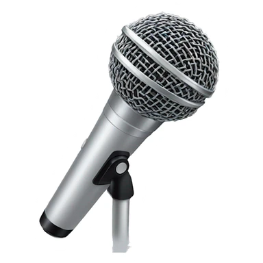 white wireless mic sticker