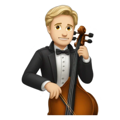 Anton Minenkov play cello sticker