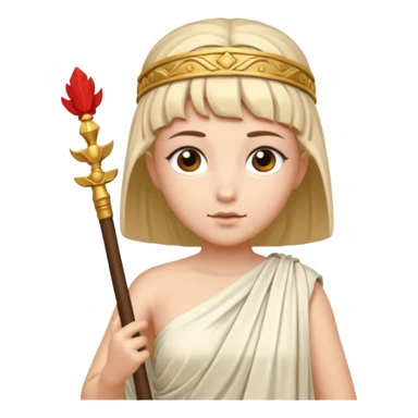 athena, wise and posing sticker