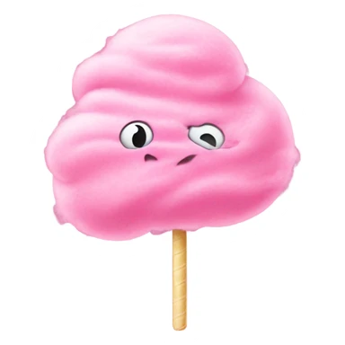 Pink cotton candy sticker