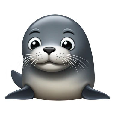 tired seal lying down sticker