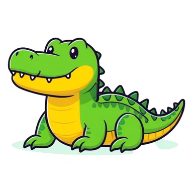 Crocodile Emoji  sticker