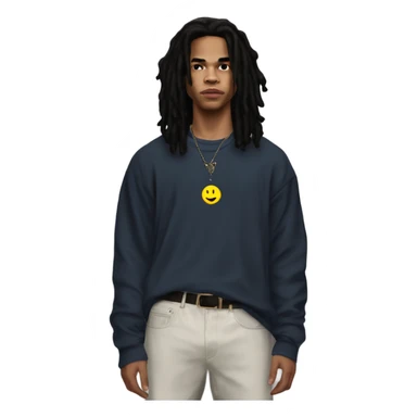 luka sabbat husband long hair, nice outfit standing  sticker