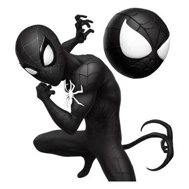 Black Spider - Man And venom sticker