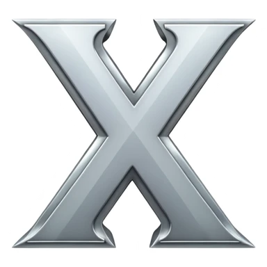 letter x sticker