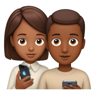 AI companion on the phone  sticker