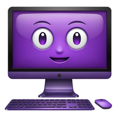 dark purple wide monitor sticker