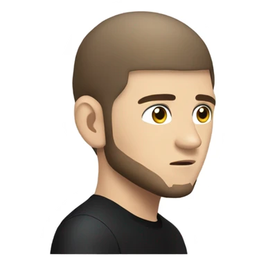 khabib standing Side profile talking sticker
