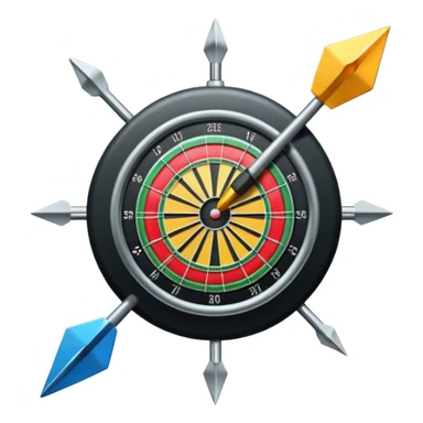 make some random dart emoji sticker