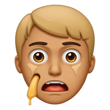 Disgust - strong feeling of revulsion or aversion -  about to vomit sticker