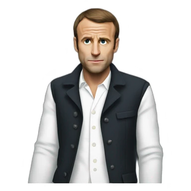Macron gangsta sticker
