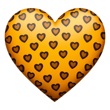 Leopard print heart sticker