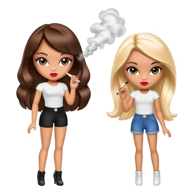Bratz dolls smoking joints sticker