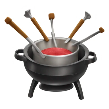 fondue set sticker