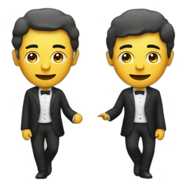 Deux hommes jouant de la musique sticker