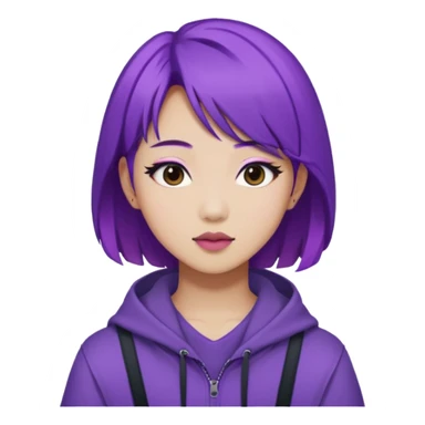 kpop hunters Rumi purple hair a sian sticker