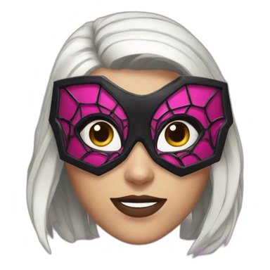 Gwen spiderverse mask sticker