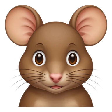 female rat with hairs sticker