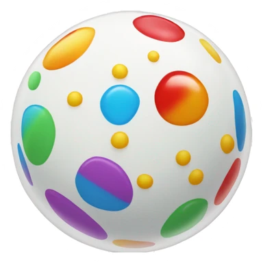 White and rainbow jawbreaker  sticker