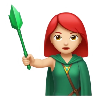 Tag vermelha com uma flecha pra cima verde do lado sticker