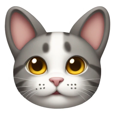 a cute cat with riabbit ears sticker