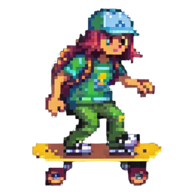 money riding a skateboard sticker