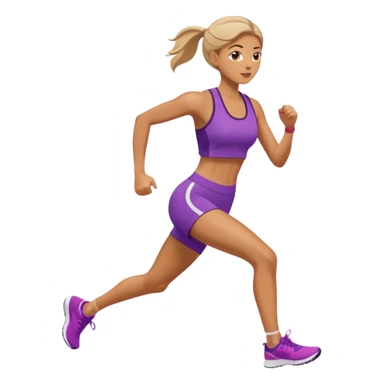 donna che corre sticker