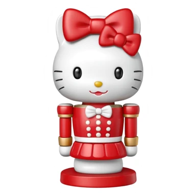 hello kitty nutcracker sticker