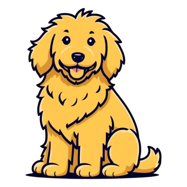 Goldendoodle sticker