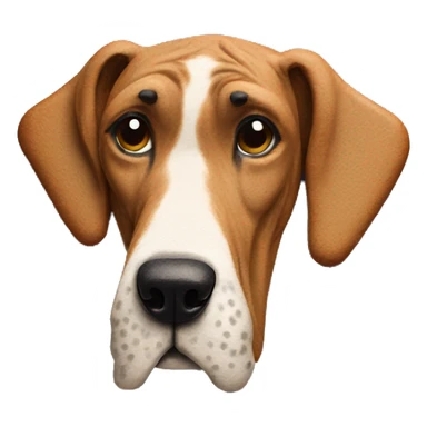 Great Dane made out of gingerbread  sticker