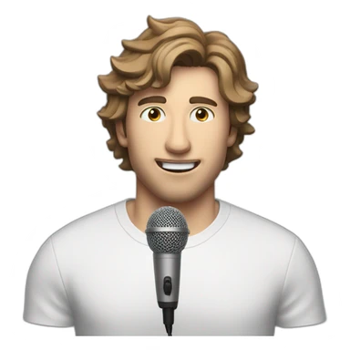 mr beast talking to microphone sticker