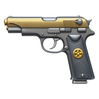 Pistola con su  recarga sticker