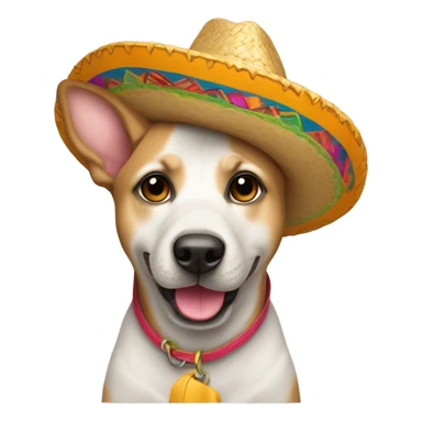 Perro con sombrero  sticker