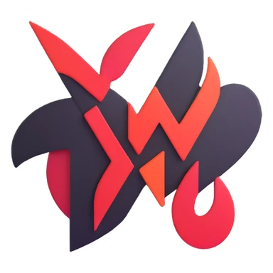 abstract corporate logo sticker