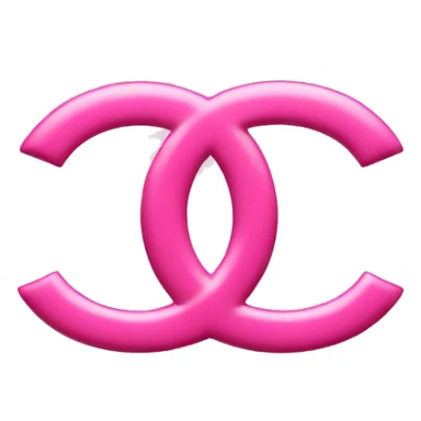 pink chanel sign sticker