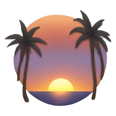 sol atardecer  sticker